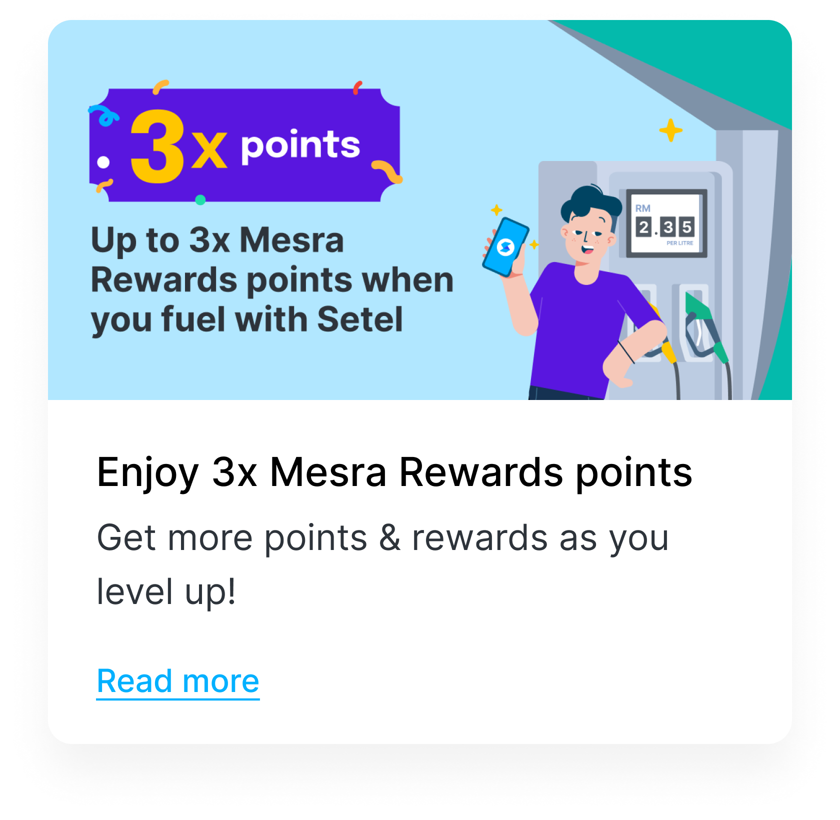 Enjoy 3x Mesra Rewards Points